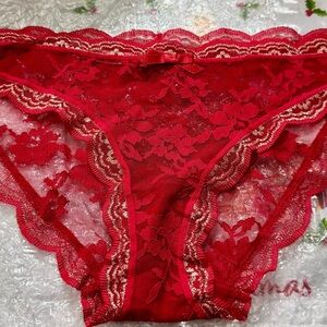 Victoria's Secret Red Lace Panties